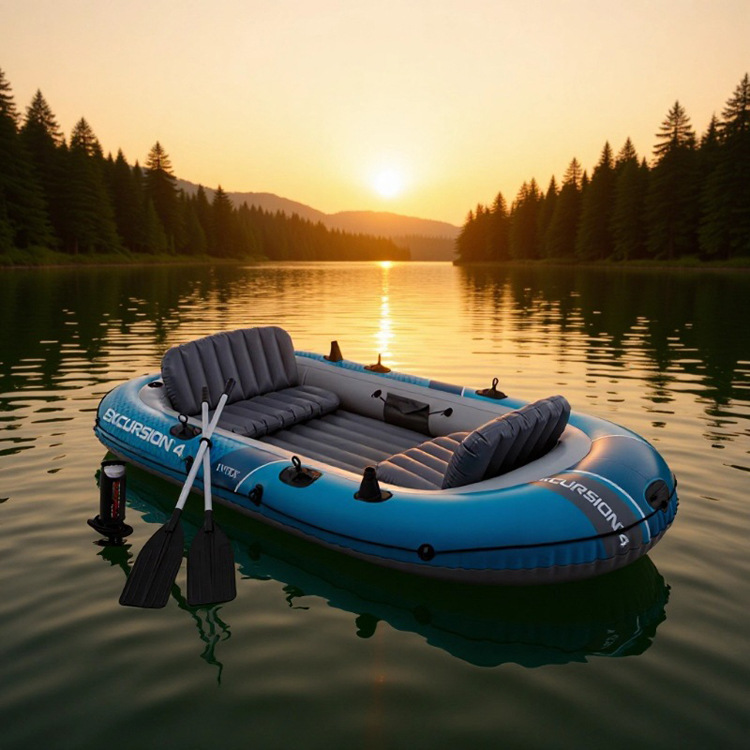 เรือยางพายแบบเป่าลมสำหรับ 4-5  - Fishing Boat Inflatable บทวิจารณ์และราคา