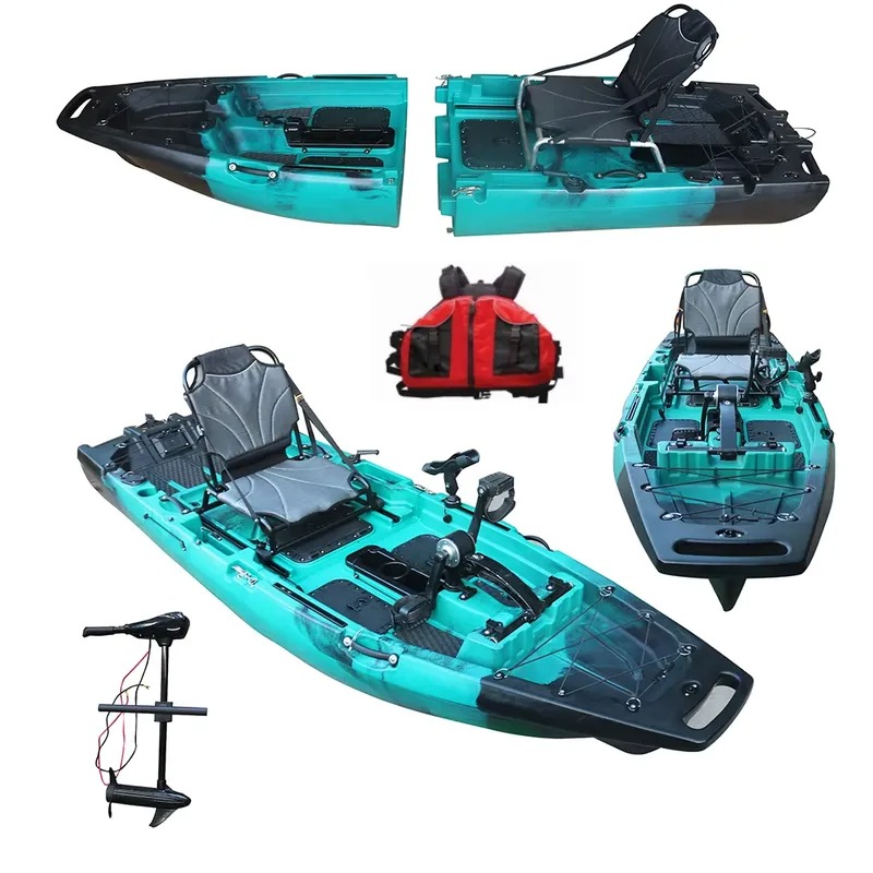 เรือคายัคแบบนั่งบน HDPE/PE สำห - Fishing Boat Paddle บทวิจารณ์และราคา