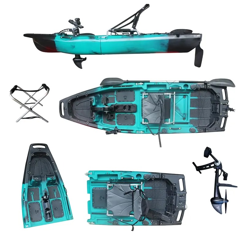 เรือคายัคแบบนั่งบน HDPE/PE สำห - Fishing Boat Paddle บทวิจารณ์และราคา