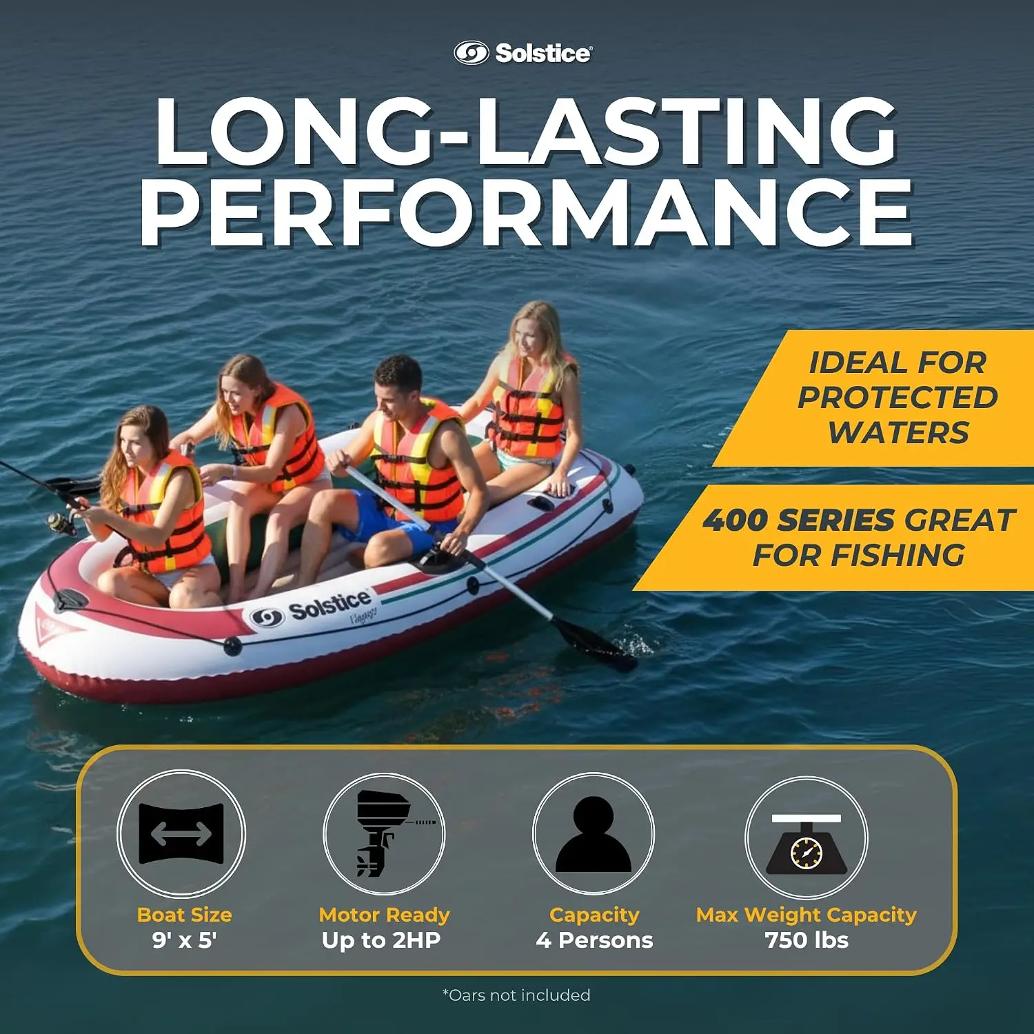 เรือตกปลาเป่าลม BestsellerSols - Fishing Boat Oar บทวิจารณ์และราคา