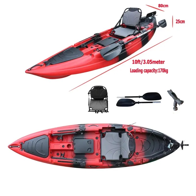 เรือคายัคแบบนั่งเดี่ยวขนาด 10  - Fishing Boat Paddle บทวิจารณ์และราคา