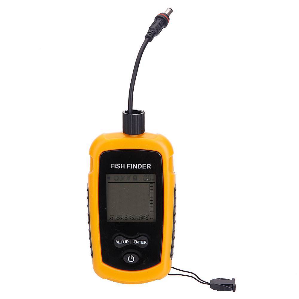 เครื่องตรวจจับปลาแบบพกพา 100 เ - Fishing Boat Depth Finder บทวิจารณ์และราคา